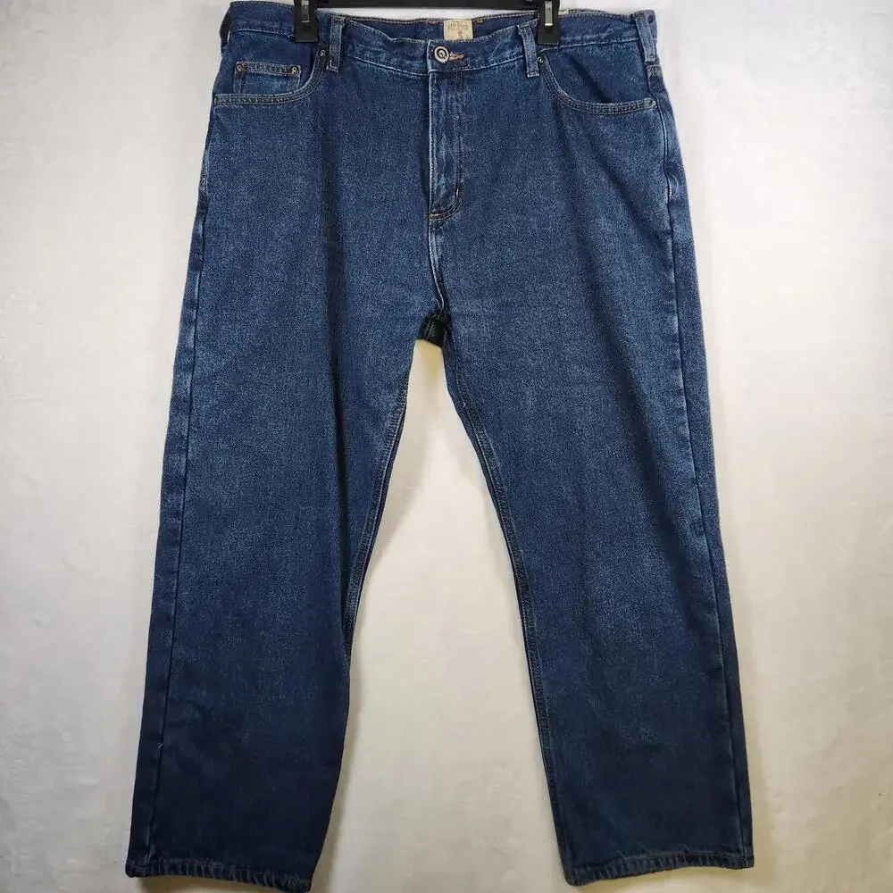 Red Head Brand Flannel Lined Jeans Blue‎ Size 40x30 Cotton